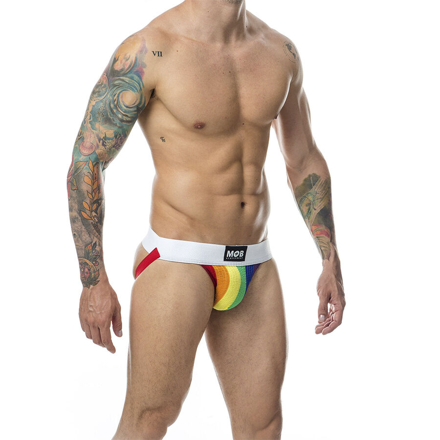 MOB - JOCK CLASICO STRIPE RAINBOW TALLA XL - Imagen 6