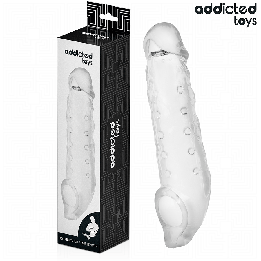 ADDICTED TOYS - FUNDA PARA EL PENE TRANSPARENTE TALLA S 23 CM - Imagen 2
