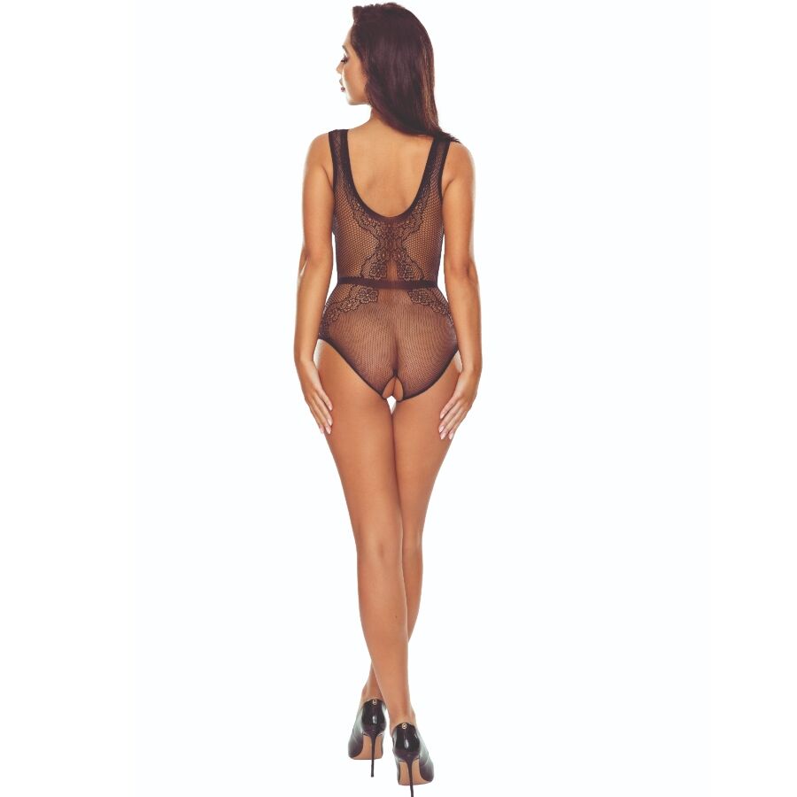 PASSION - BS115 BODYSTOCKING REJILLA NEGRO - Image 2