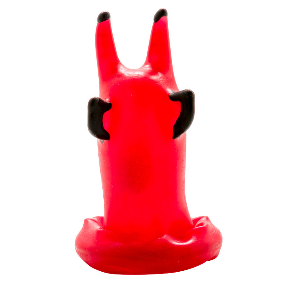 CONDOMERIE - PRESERVATIVO DECORATIVO PINTADO A MANO DIABLO ROJO - Image 3
