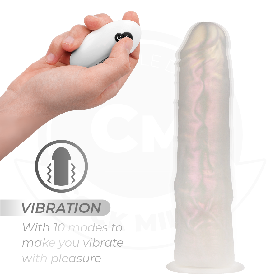 COCK MILLER - DILDO SILICONA 20,5 CM , LUCES Y VIBRACIÓN CON CONTROL REMOTO - Imagen 4