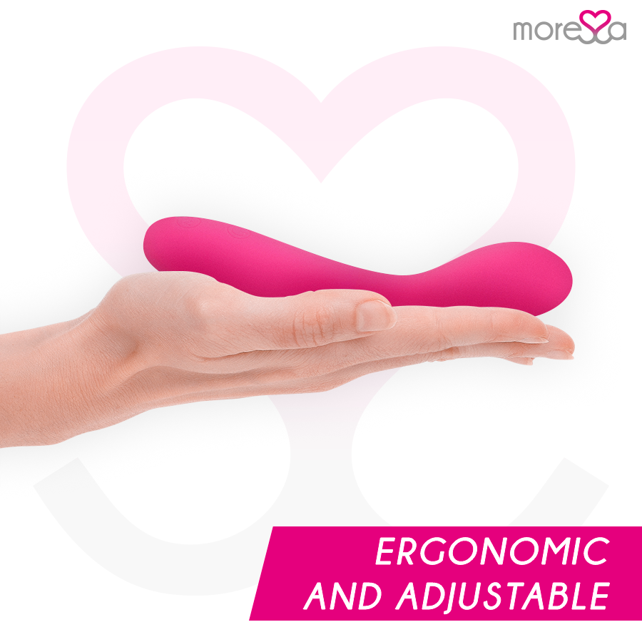 MORESSA - DRUSO MASAJEADOR DUO PUNTO G Y SUERO PELVICO PREMIUM SILICONE RECARGABLE - Imagen 4