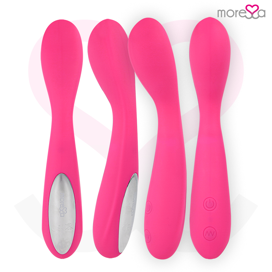 MORESSA - DRUSO MASAJEADOR DUO PUNTO G Y SUERO PELVICO PREMIUM SILICONE RECARGABLE - Imagen 8