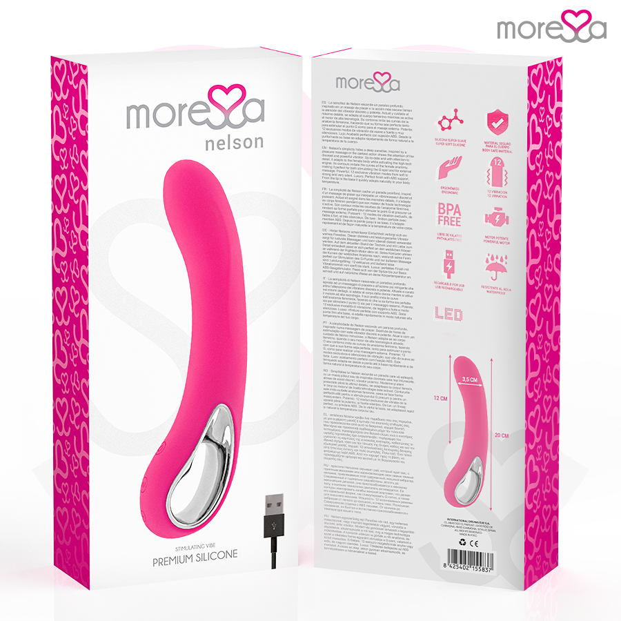 MORESSA - NELSON MASAJEADOR PUNTO G PREMIUM SILICONE RECARGABLE - Imagen 7