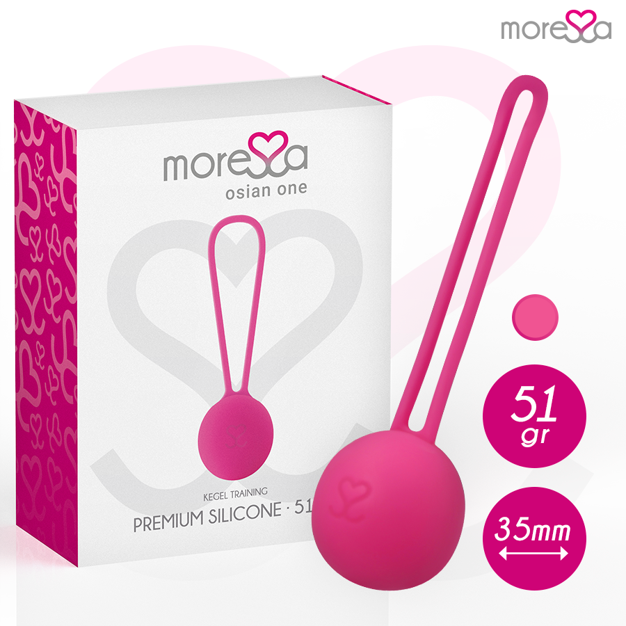 MORESSA - OSIAN ONE ENTRENAMIENTO SUELO PELVICO 51GR PREMIUM SILICONA ROSA - Imagen 8