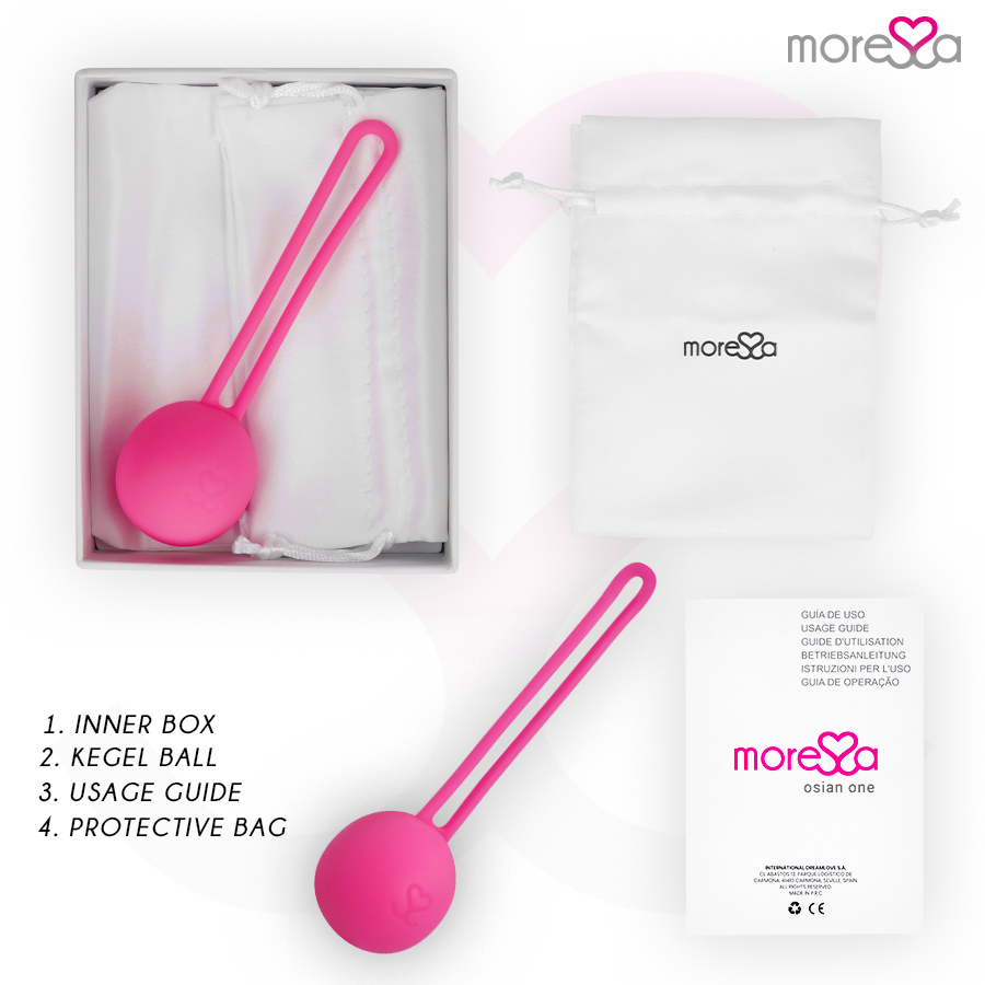 MORESSA - OSIAN ONE ENTRENAMIENTO SUELO PELVICO 51GR PREMIUM SILICONA ROSA - Imagen 7