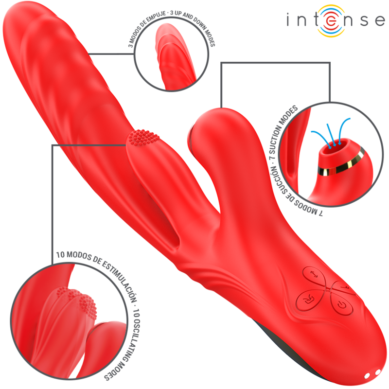 INTENSE - KAROL VIBRADOR MULTIFUNCIÓN EMPUJE & SUCCIÓN & ESTIMULACIÓN - Imagen 2