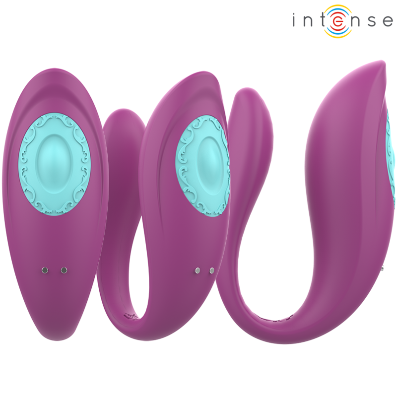 INTENSE - ANNIE ESTIMULADOR & VIBRADOR FORMA DE U MORADO CONTROL REMOTO - Imagen 3