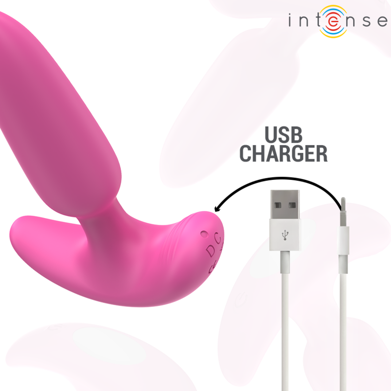 INTENSE - ROSS PLUG ANAL 10 VIBRACIONES ROSA CONTROL REMOTO - Imagen 6