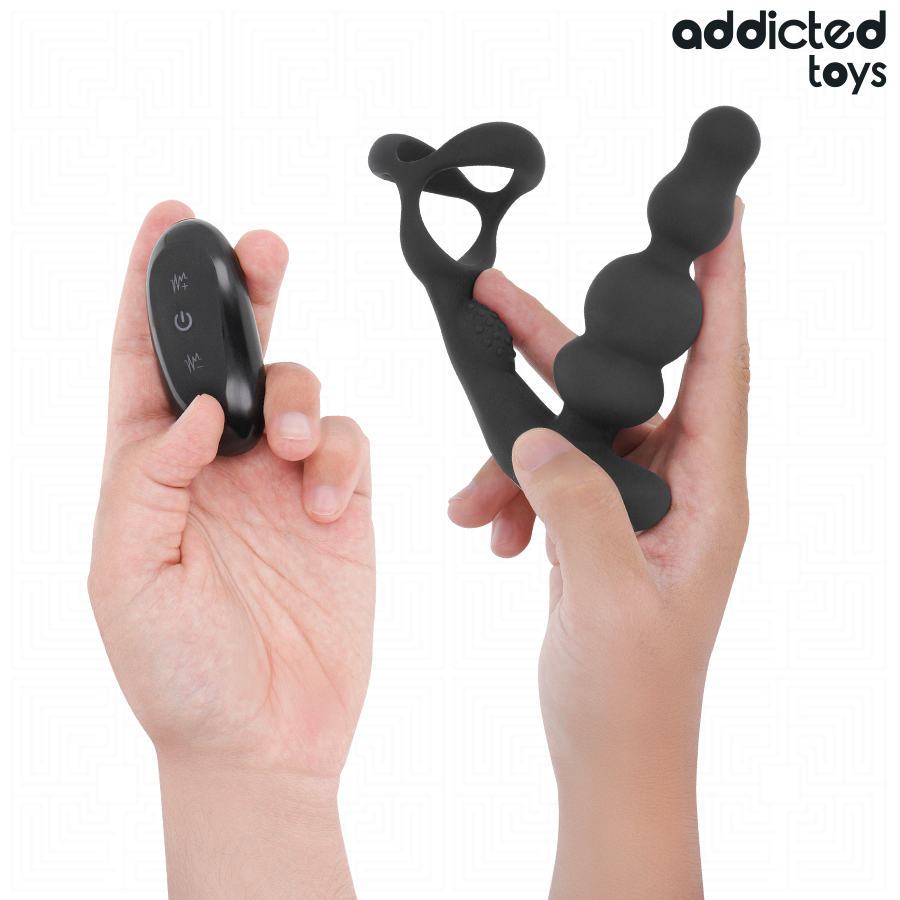 ADDICTED TOYS - MASAJEADOR PROSTÁTICO ROTATORIO CONTROL REMOTO - Imagen 5