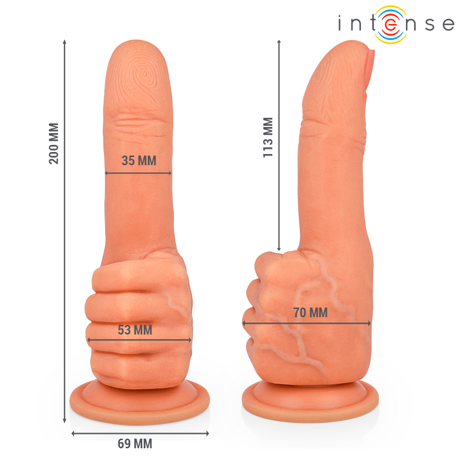 INTENSE - BENDER ESTIMULADOR PUNTO·G MANO FLEXIBLE 11,3 CM - Imagen 2