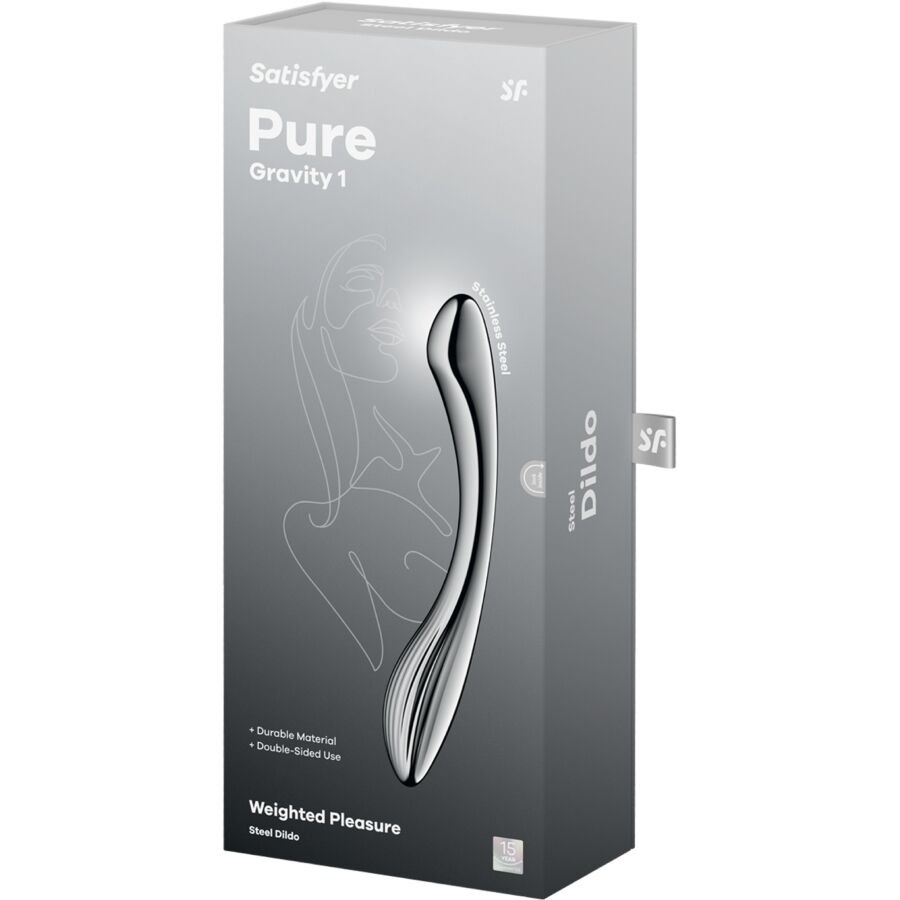 SATISFYER - PURE GRAVITY 1 DILDO ACERO INOXIDABLE DOBLE USO - Image 5