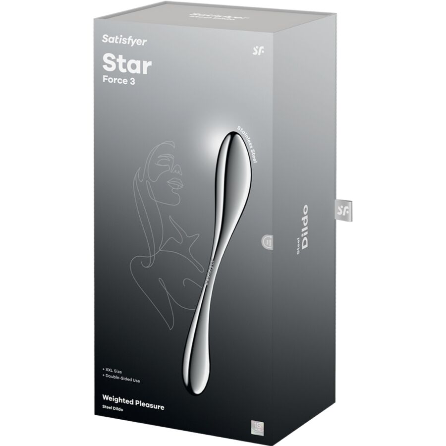SATISFYER - STAR FORCE 3 DILDO ACERO INOXIDABLE DOBLE USO - Image 5