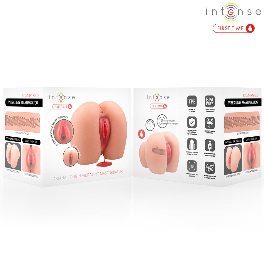INTENSE FIRST TIME - ARIANA VAGINA VIBRADORA VIRGEN CON HIMEN Y SANGRADO - Imagen 3