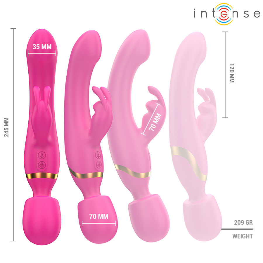 INTENSE - WINONA DOBLE VIBRADOR RABBIT & WAND - Imagen 8
