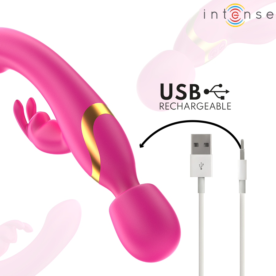 INTENSE - WINONA DOBLE VIBRADOR RABBIT & WAND - Imagen 9