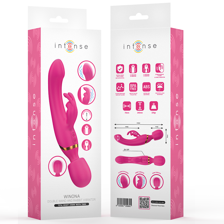 INTENSE - WINONA DOBLE VIBRADOR RABBIT & WAND - Imagen 4