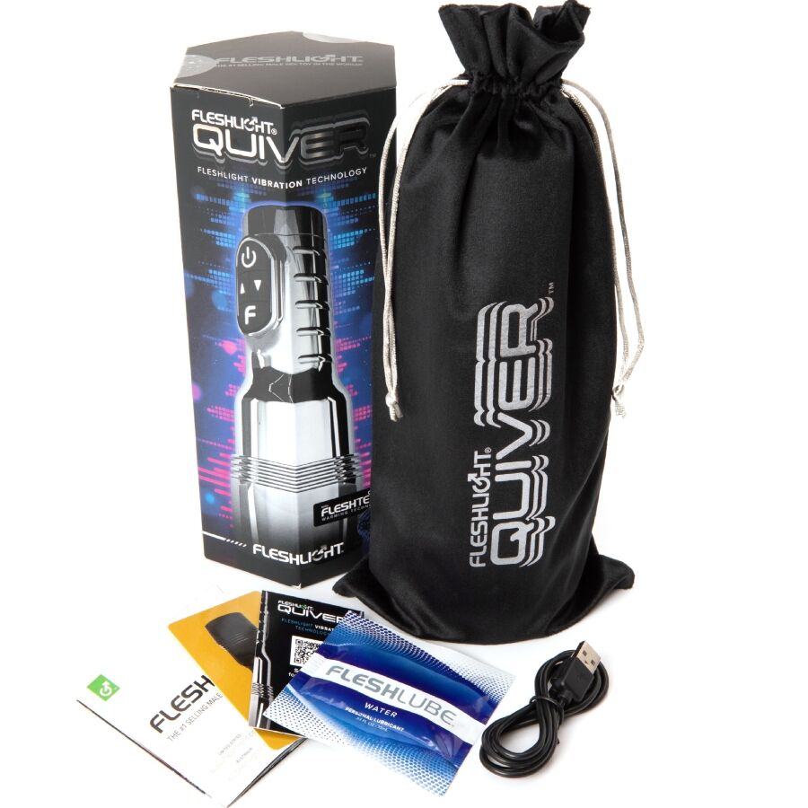 FLESHLIGHT - QUIVER MASTURBADOR VIBRATORIO RECARGABLE VAGINA - Imagen 7
