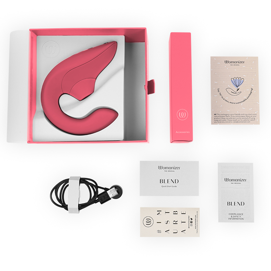 WOMANIZER - BLEND ESTIMULADOR VIBRADOR RABBIT ROSA - Imagen 6
