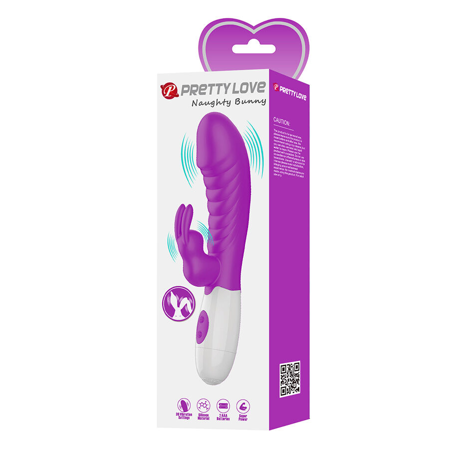 PRETTY LOVE - NAUGHTY BUNNY VIBRADOR MORADO - Imagen 11
