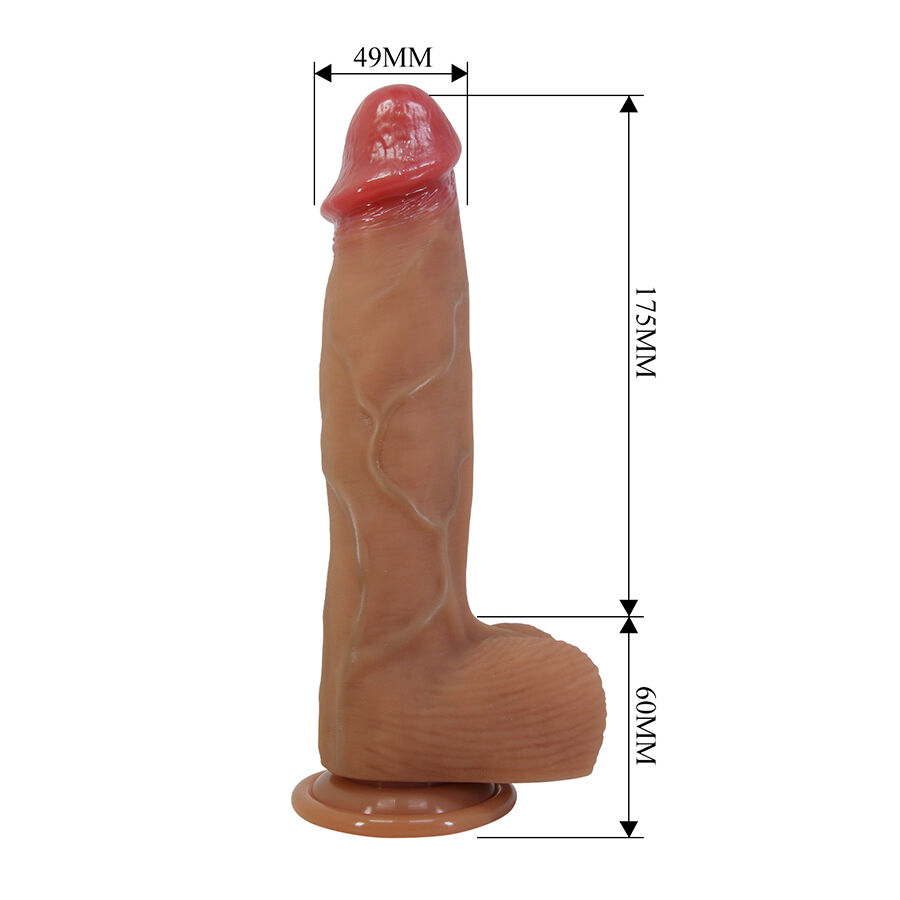 PRETTY LOVE - ORTON DILDO REALÍSTICO CON VENTOSA 23.5 CM -Ø- 4.9 CM - Imagen 5