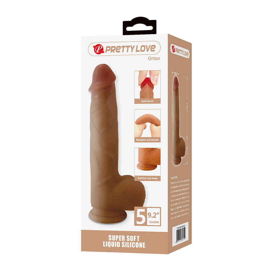 PRETTY LOVE - ORTON DILDO REALÍSTICO CON VENTOSA 23.5 CM -Ø- 4.9 CM - Imagen 6