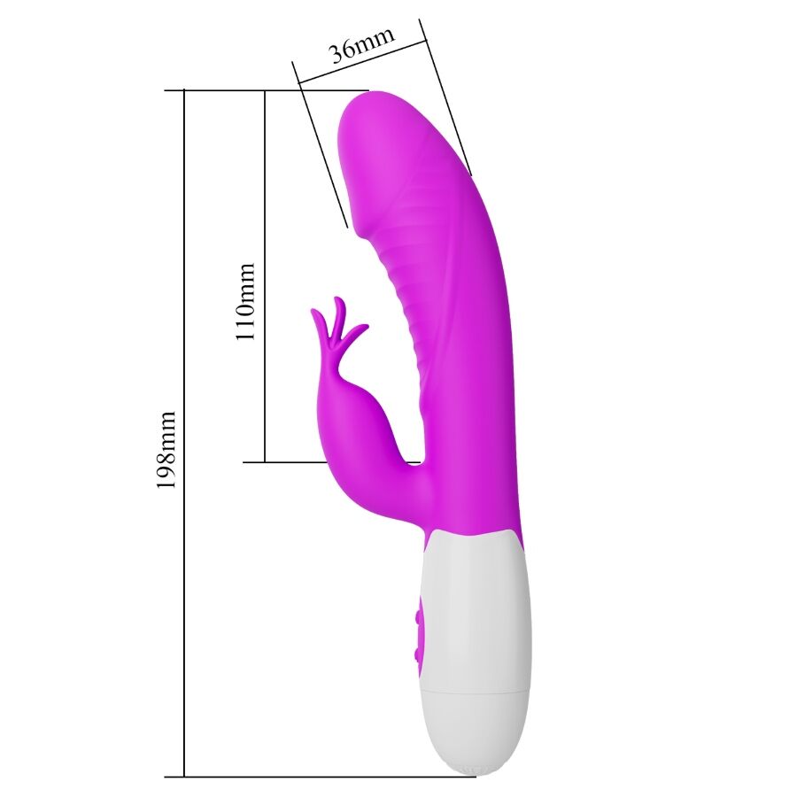 PRETTY LOVE - RASMUSSEN VIBRADOR PUNTO G MORADO - Imagen 5