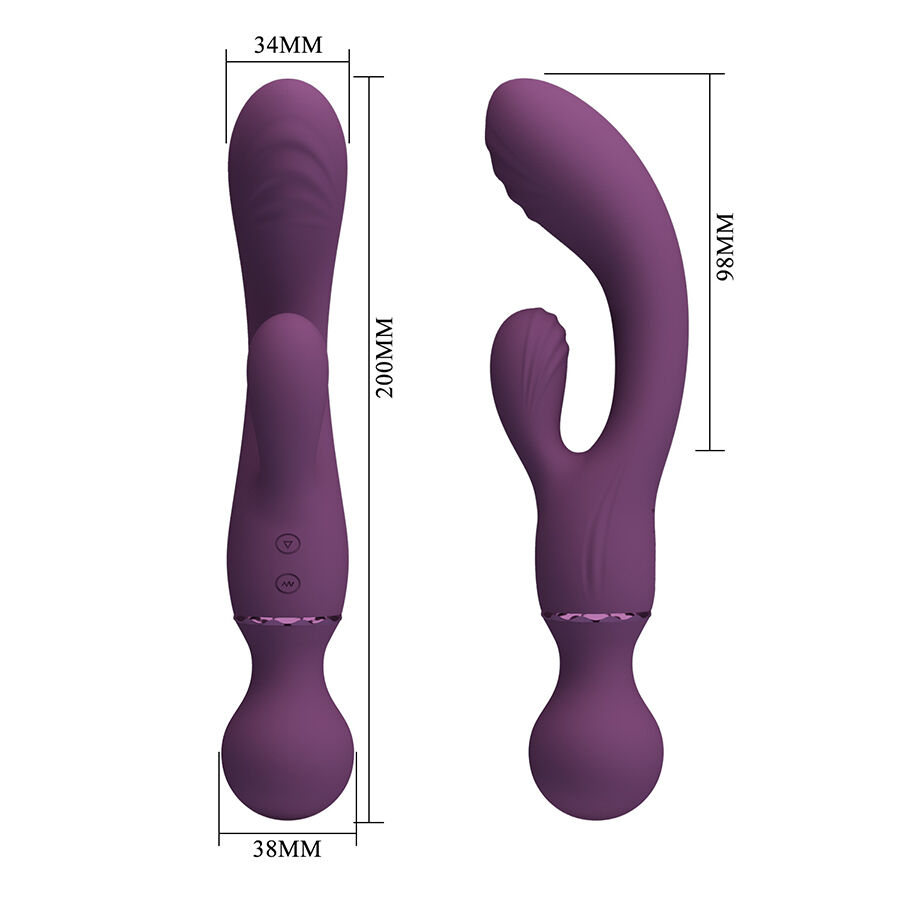 PRETTY LOVE - ALL ROUNDER VIBRADOR PUNTO G MORADO - Imagen 6