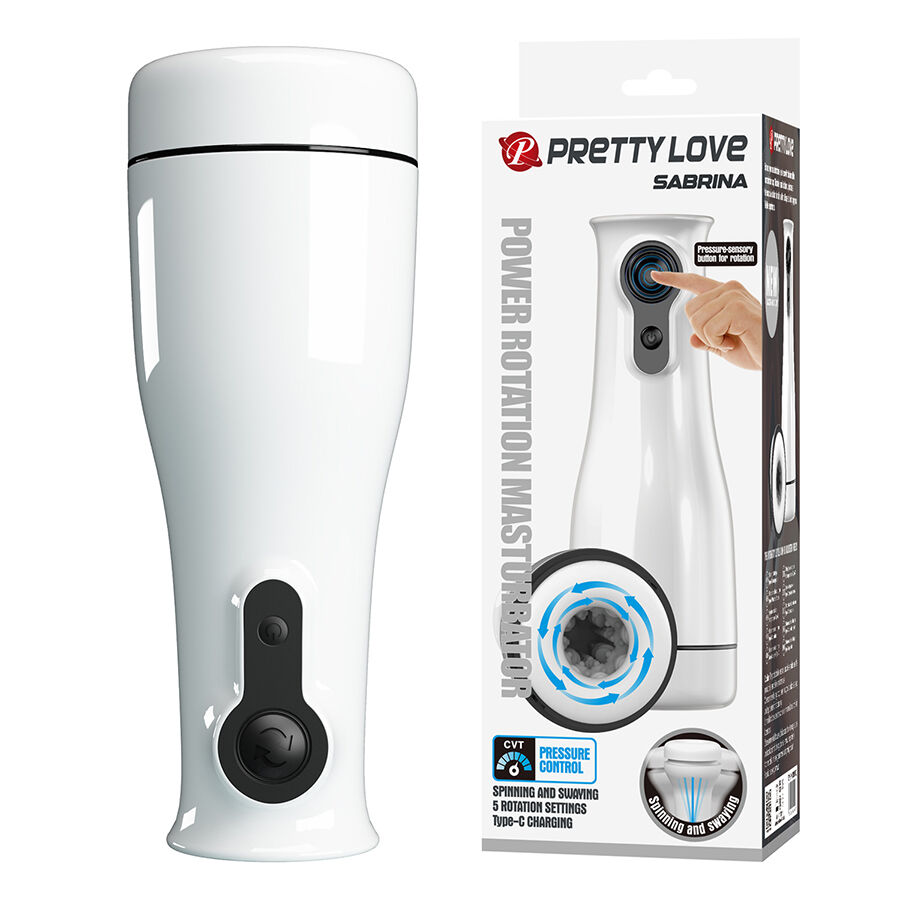 PRETTY LOVE - SABRINA MASTURBADOR MASCULINO CON ROTACIÓN Y BALANCEO - Imagen 10
