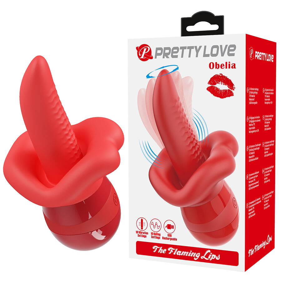PRETTY LOVE - OBELIA LENGUA MASTURBADORA CON MOVIMIENTO ORBITAL - Imagen 10