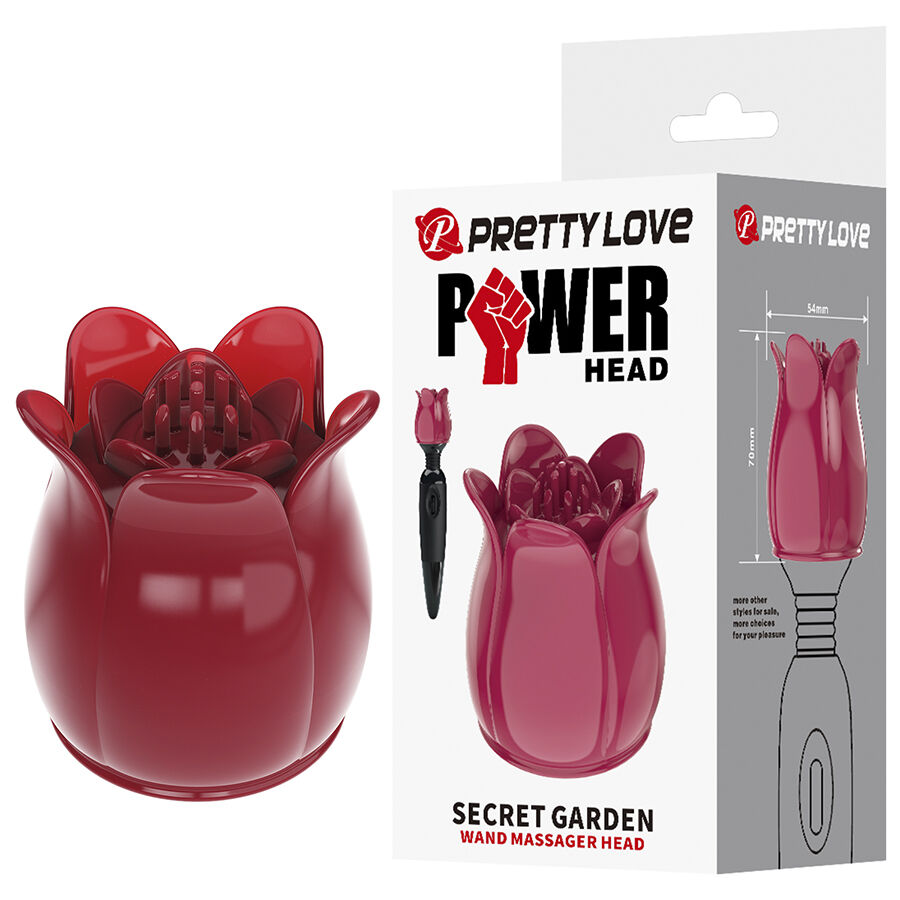 PRETTY LOVE - SECRET GARDEN CABEZAL MASAJEADOR ROSA - Imagen 9