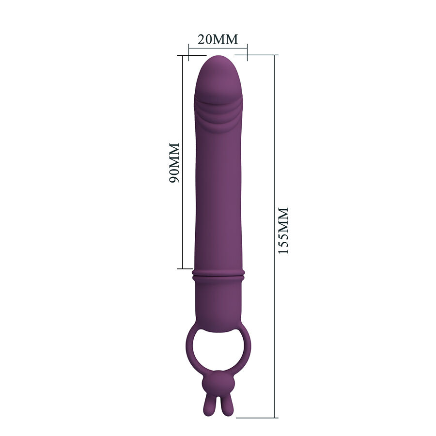 PRETTY LOVE - CORA VIBRADOR FORMA PENE CON ANILLO DE SUJECIÓN - Imagen 3
