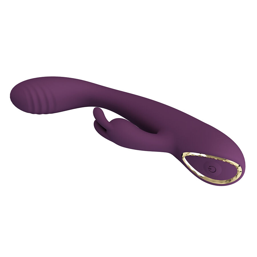 PRETTY LOVE - EMMA VIBRADOR CON ESTIMULADOR RABBIT MORADO - Imagen 2