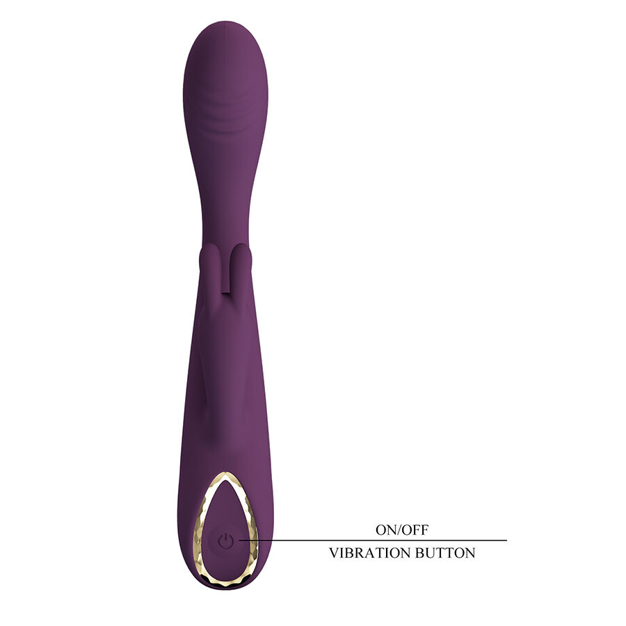 PRETTY LOVE - EMMA VIBRADOR CON ESTIMULADOR RABBIT MORADO - Imagen 8