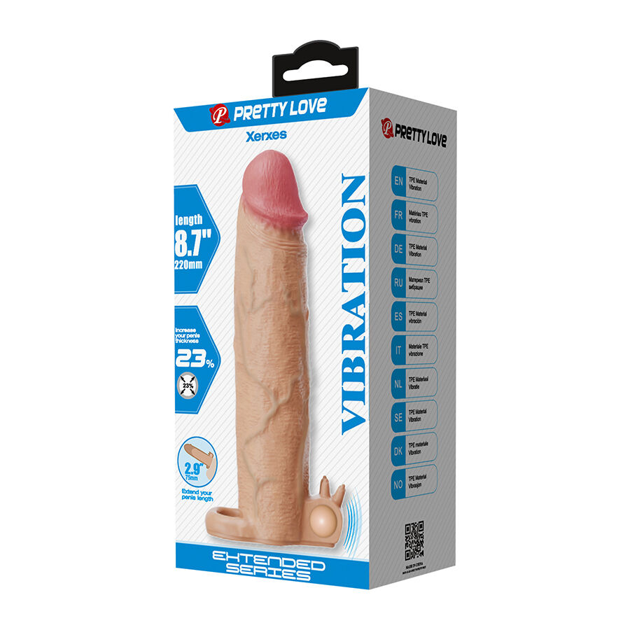 PRETTY LOVE - XERXES FUNDA PARA PENE CON ESTIMULADOR DE CLÍTORIS Y VIBRACIÓN - Imagen 5