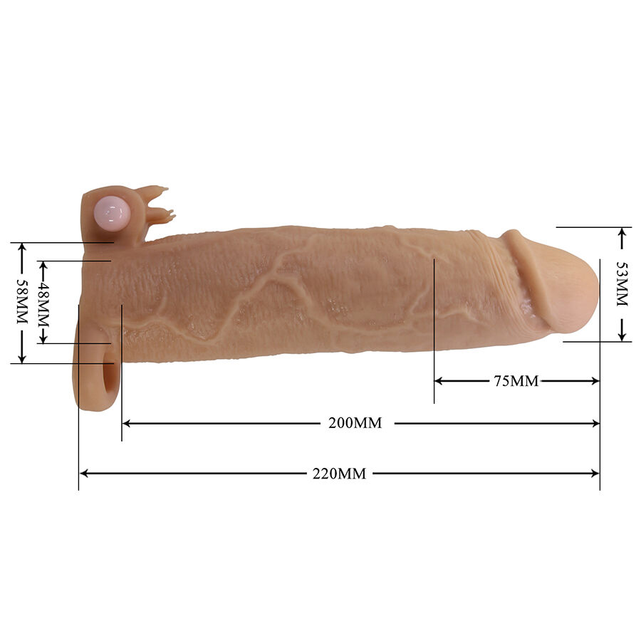 PRETTY LOVE - XERXES FUNDA PARA PENE CON ESTIMULADOR DE CLÍTORIS Y VIBRACIÓN - Imagen 6