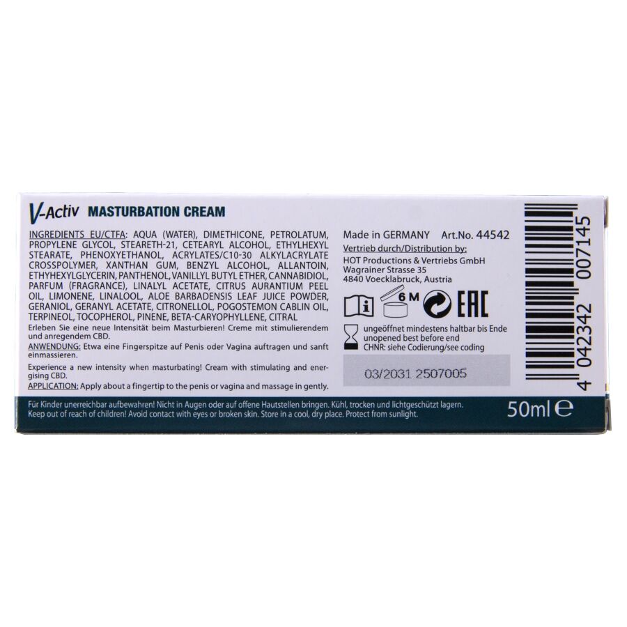 HOT - CREMA DE MASTURBACIÓN CON CBD - UNISEX 100 ML - Imagen 6