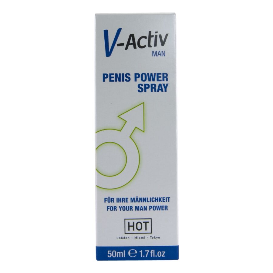 HOT - V-ACTIV PENIS POWER SPRAY PARA HOMBRE 50 ML - Imagen 2