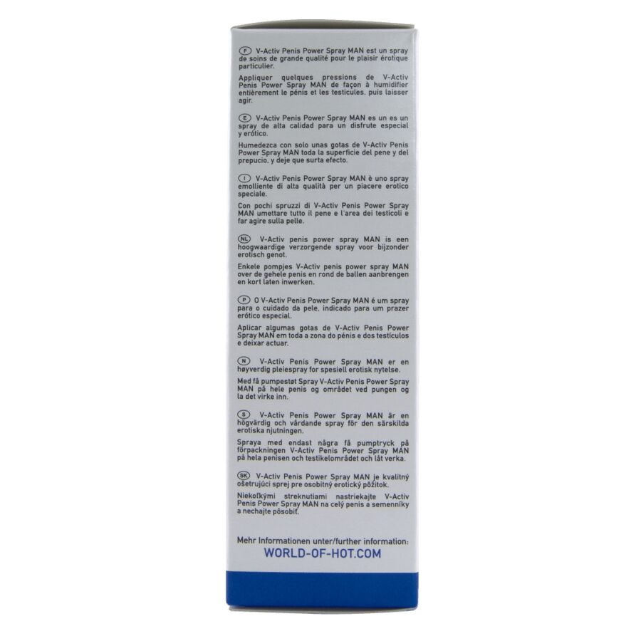 HOT - V-ACTIV PENIS POWER SPRAY PARA HOMBRE 50 ML - Imagen 5