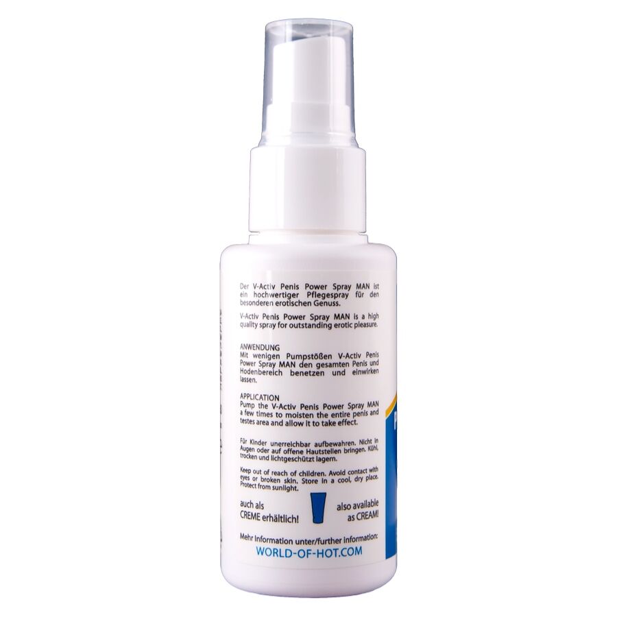 HOT - V-ACTIV PENIS POWER SPRAY PARA HOMBRE 50 ML - Imagen 7