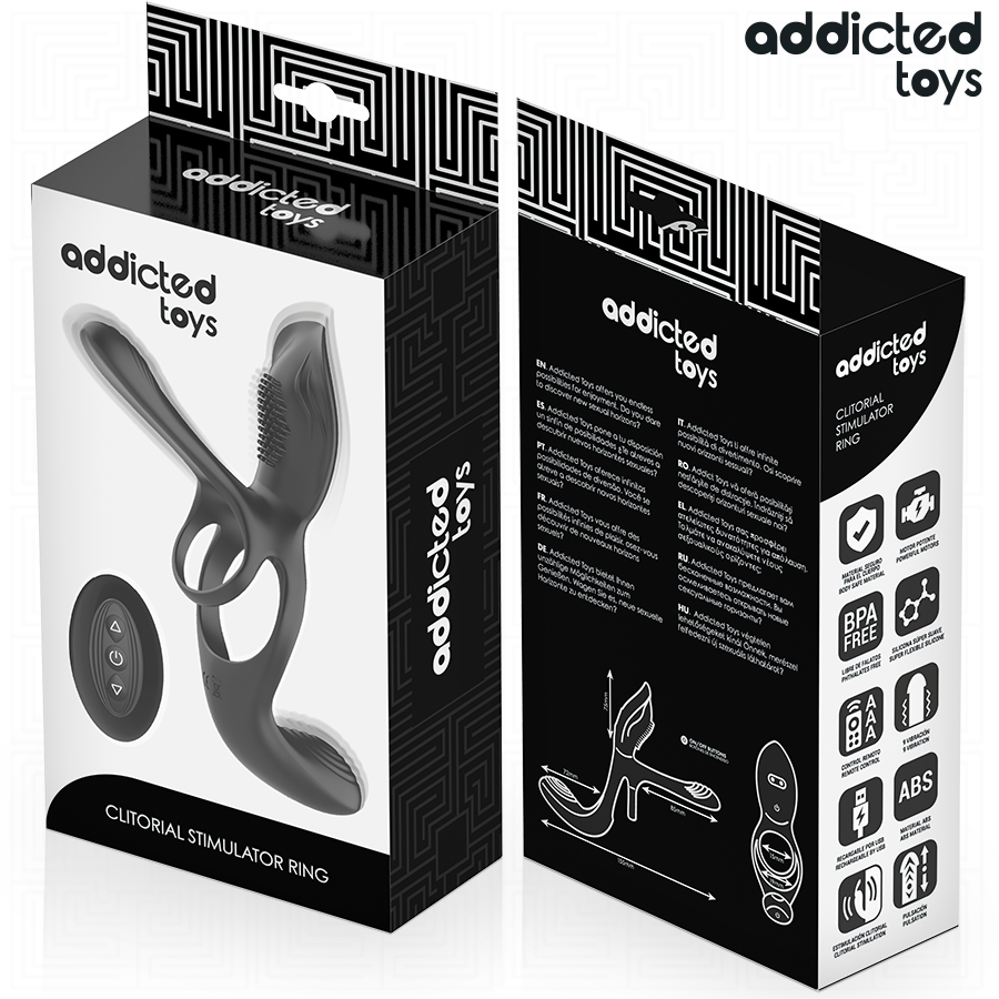 ADDICTED TOYS - ANILLO DOBLE PARA EL PENE CON ESTIMULADOR DE CLÍTORIS - Imagen 2