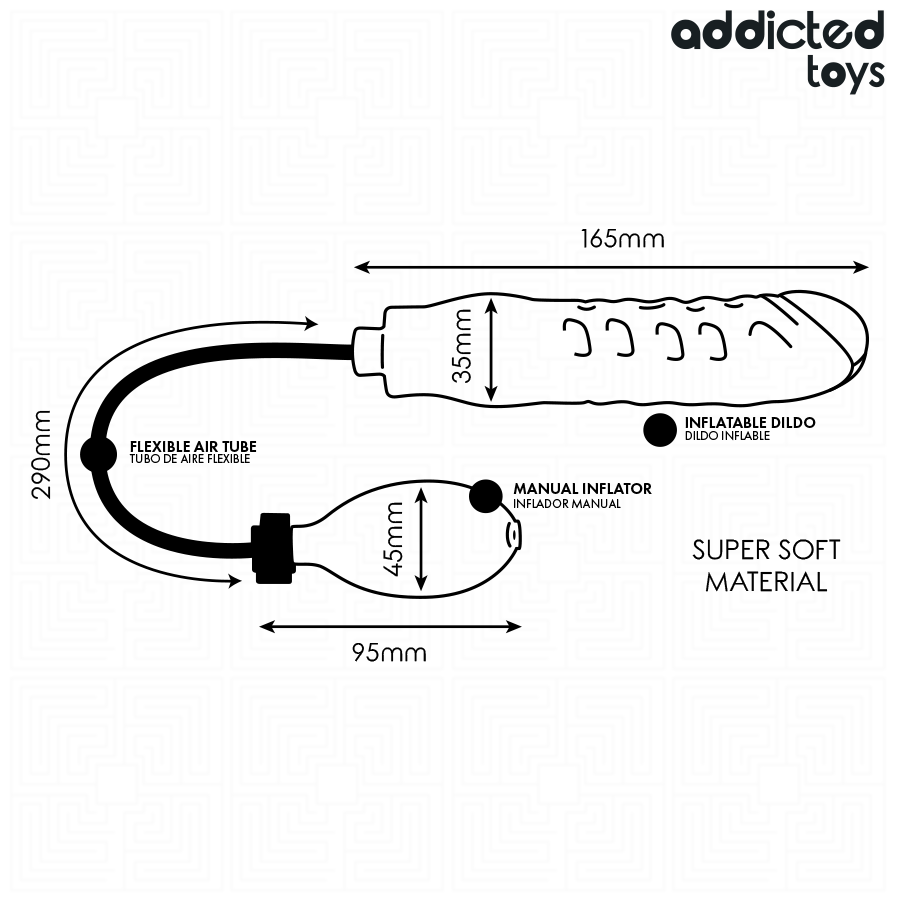 ADDICTED TOYS - DILDO INFLABLE MODELO 3 - Imagen 6