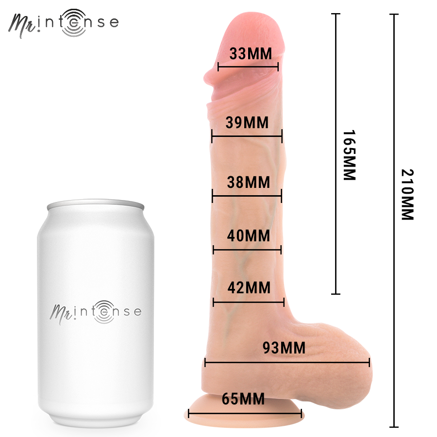 MR INTENSE - BRADLEY DILDO VIBRADOR SILICONA CON EFECTO CALOR Y CONTROL REMOTO 21 CM -Ø- 4.2 CM - Imagen 7