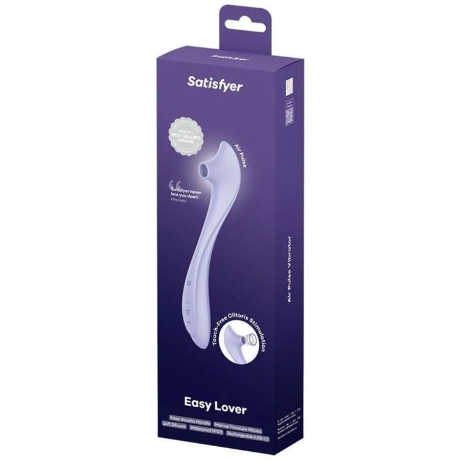 SATISFYER - EASY LOVER VIBRADOR & ESTIMULADOR AIR PULSE - Imagen 3