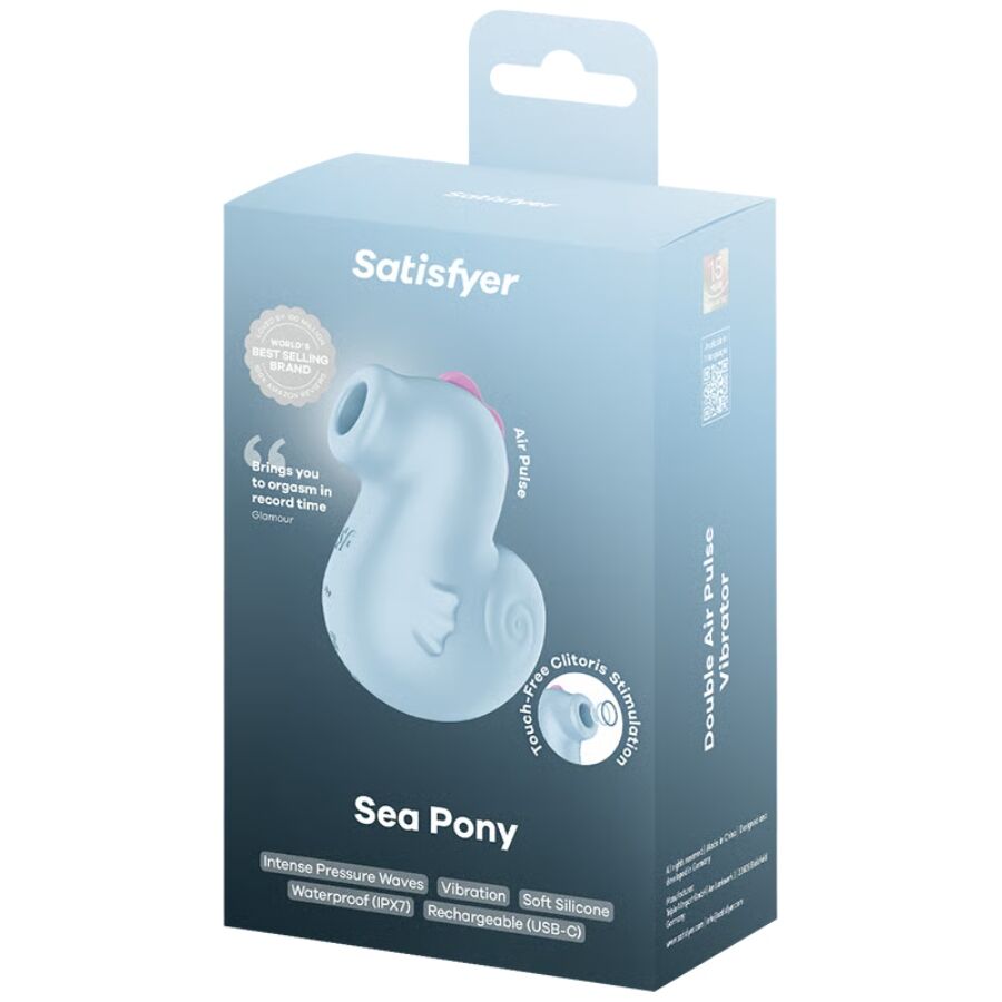 SATISFYER - SEA PONY VIBRADOR & ESTIMULADOR AIR PULSE - Imagen 3