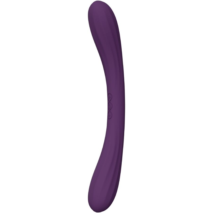 LELO - BOOMERANG VIBRADOR DE DOBLE EXTREMO MORADO - Imagen 2