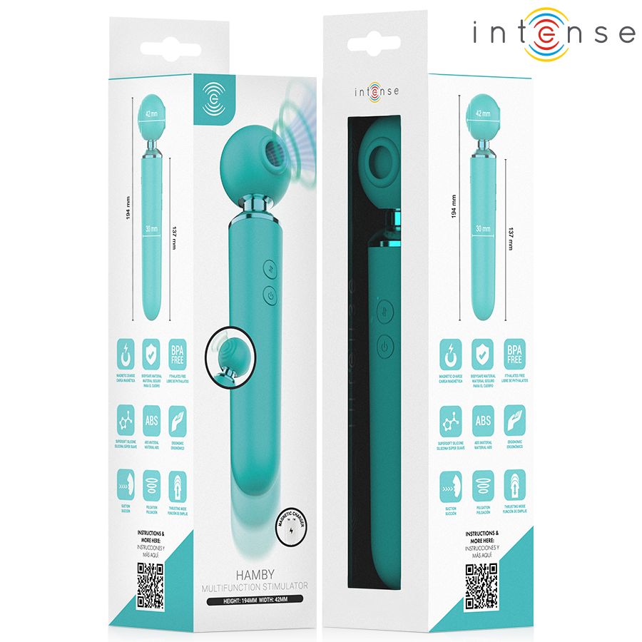 INTENSE - HAMBY ESTIMULADOR MULTIFUNCIÓN CON SUCCIÓN Y VIBRACIÓN - Imagen 10