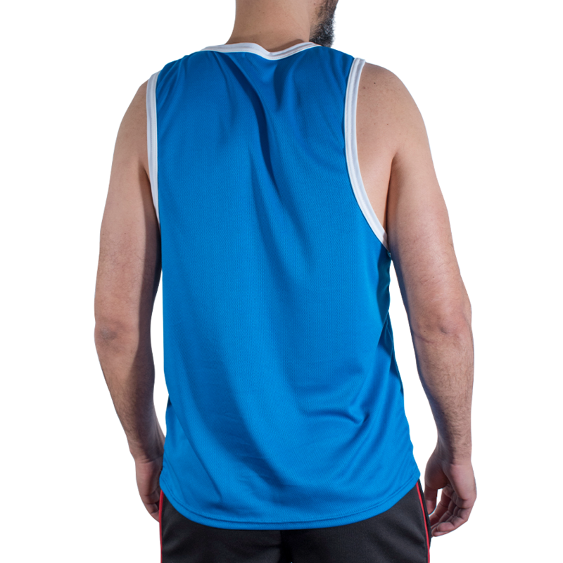 MACHO - CMV002 CAMISETA GYM AZUL S/M - Imagen 3