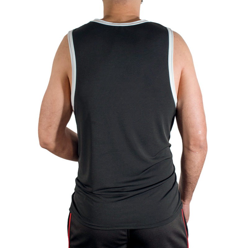 MACHO - CMV004 CAMISETA GYM NEGRA L/XL - Imagen 3