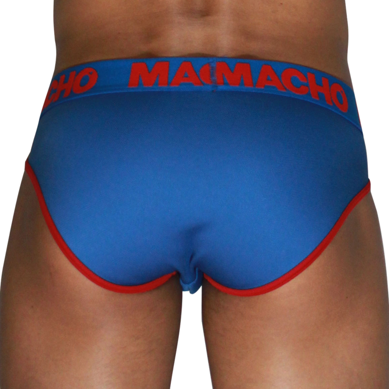 MACHO - MCH005 SLIP CLÁSICO AZULÓN + ROJO XL - Imagen 3